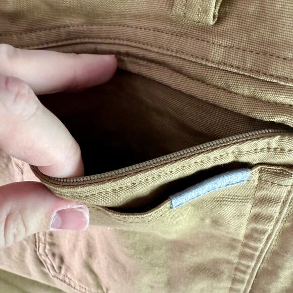 Duluth Trading Women's 24W Set 2 Tan & Black Curvesetter Waistband Work Pants - Picture 8 of 13